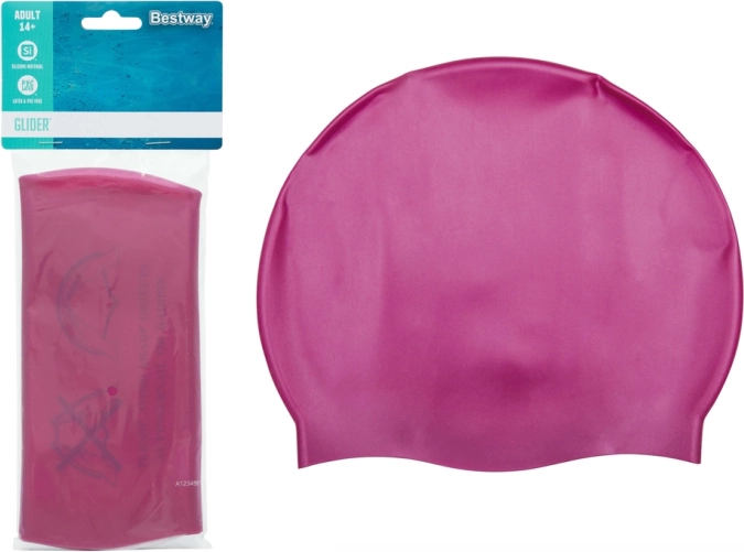 BESTWAY badehætte i silikone – Rosa