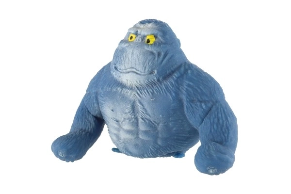 Gorilla antistress strækbar fyldt med sand 400 g silikone 12 cm 4 farver 8 stk i boks