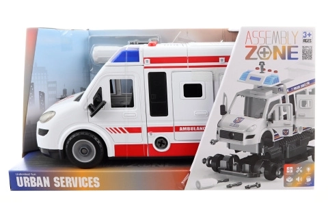 Ambulance med skruetrækker på batterier