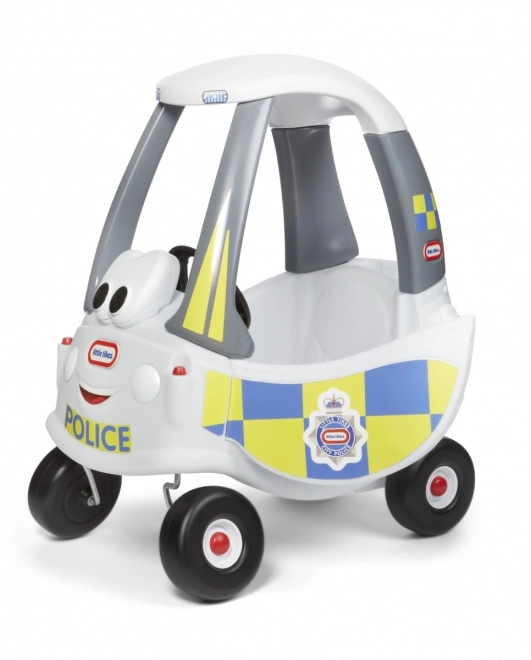Cozy Coupe Politibil Hvid