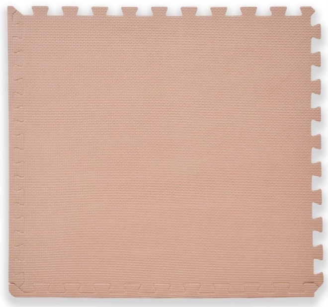 Børns skumgulvtæppe beige med kanter