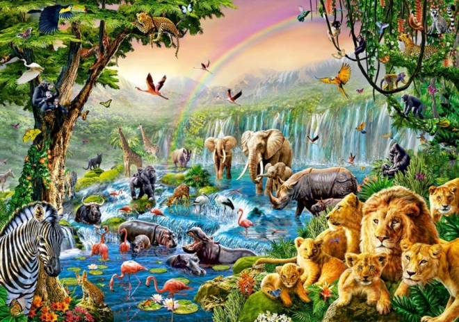 Puslespil 500 brikker JUNGLE RIVER (CASTORLAND)
