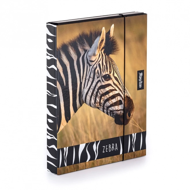 Boks til hæfter A4 Jumbo med Zebra-motiv
