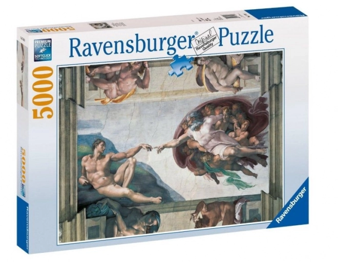 Puzzle Ravensburger Michelangelo: Skabelsen af Adam