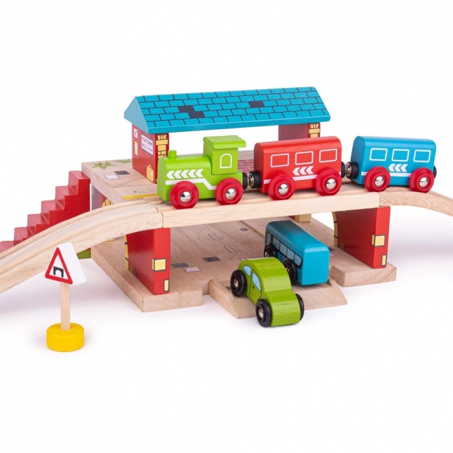 Bigjigs Rail Station over vejen