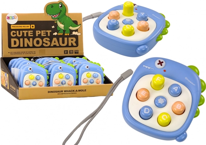 Hra whack a mole dinosaur blå