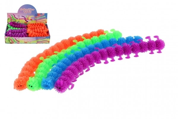 Housenka katte anti-stress silikone 24cm mulighed for 4 farver