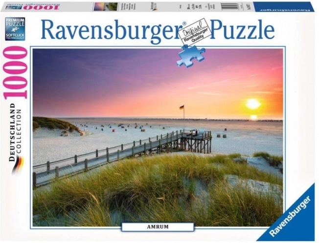 Puslespil Solnedgang over Amrum 1000 brikker