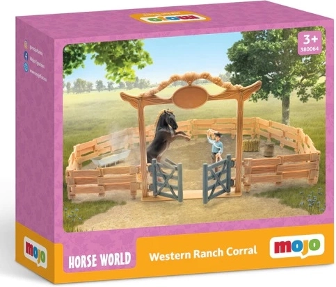 Western-ranch til børn med hest og cowboy
