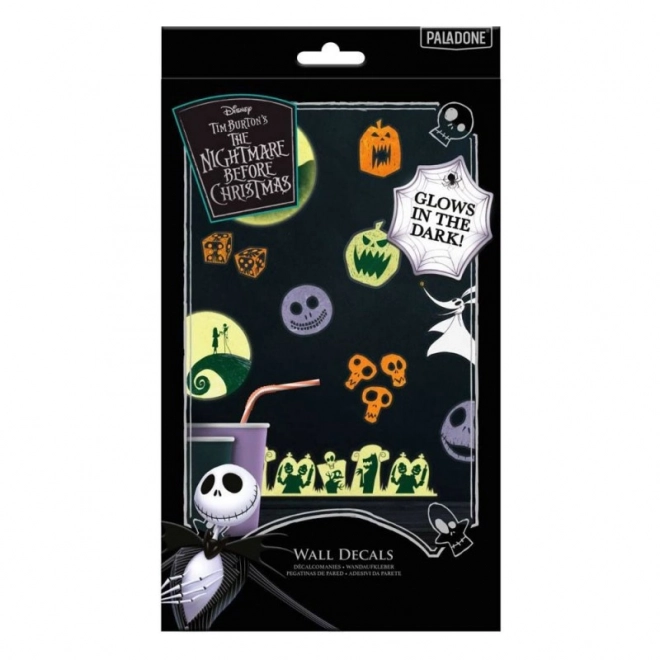Julelys med klistermærker Nightmare Before Christmas