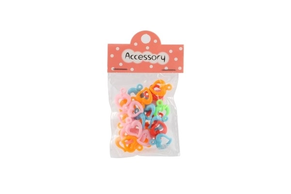 Plastperler – hjerter og bogstaver med snor