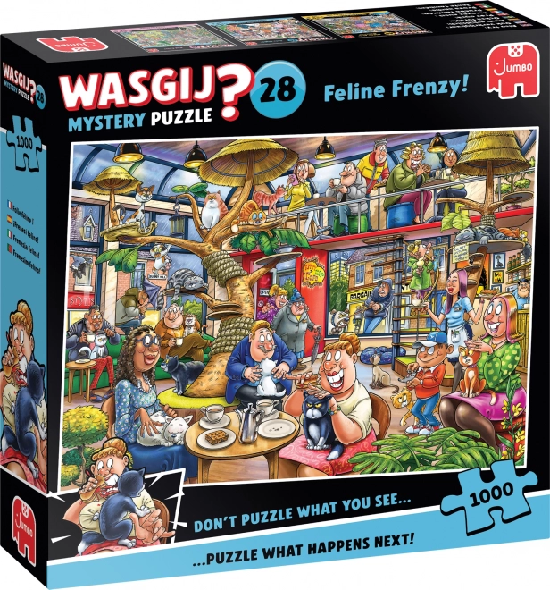 Jumbo Puslespil Wasgij Mystery: Kattens Vanvid 1000 brikker
