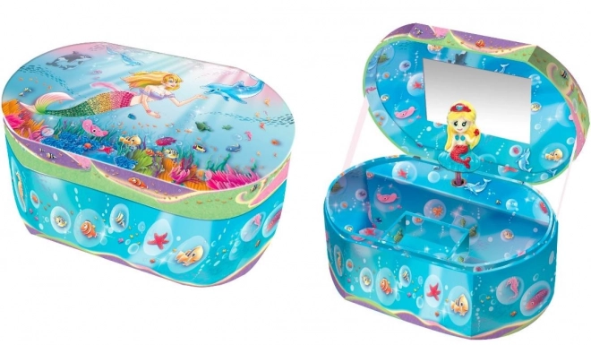 Oval musikbox Pecoware - Havfrue