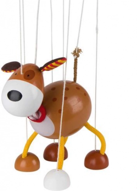 Træmarionet hund GOKI