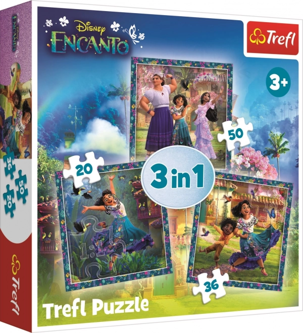 TREFL Puslespil Encanto: Figurer 3i1 (20,36,50 brikker)