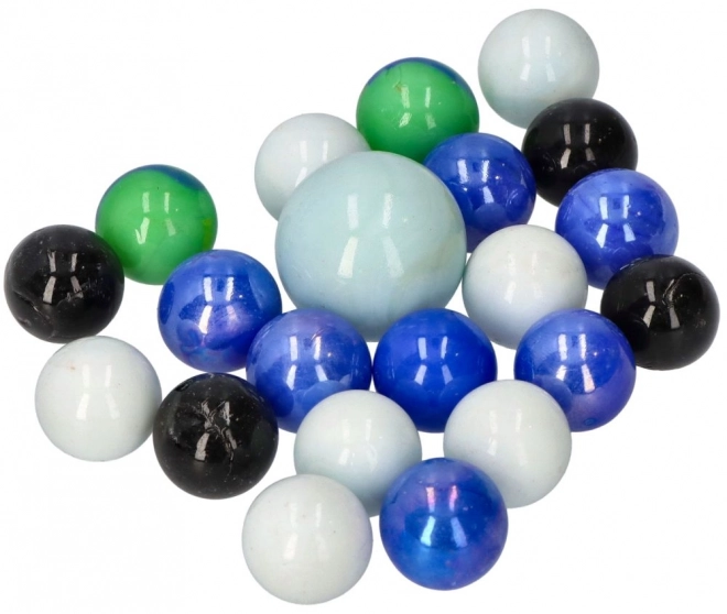 Glasskugler Marbles 21 stk - Marmor kugler