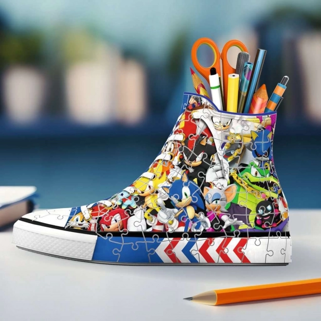 Ravensburger 3D puslespil sneaker Pindsvin Sonic 112 brikker