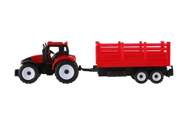 Plastiktraktor med trailer