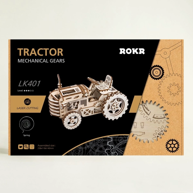 RoboTime 3D træmekanisk puslespil Traktor