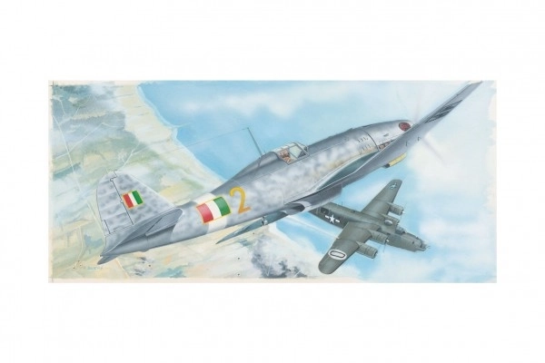 Model Fiat G.55 18,9x23,4cm i kassen 31x13,5x3,5cm