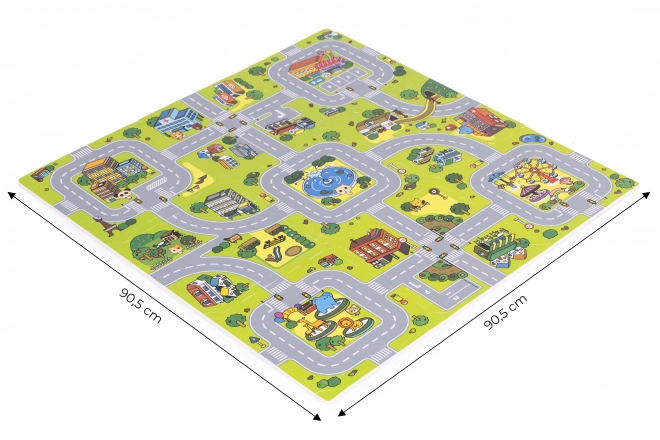 Stor EVA skummåtte til børn By 90,5x90,5 cm 21 stk ECOTOYS