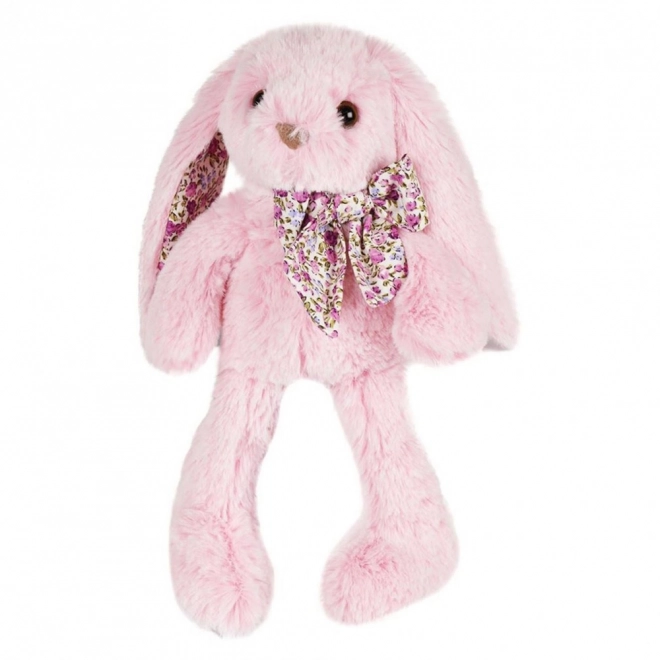 Doudou Histoire d'Ours plysbamse lyserød kanin 25 cm