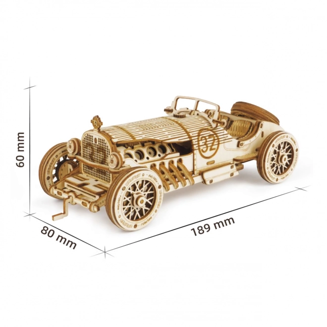 Racebil U-9 Grand Prix - 3D træ-byggekit