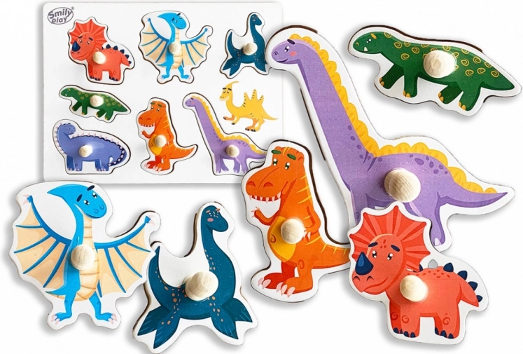Lær former og farver med dinosaurer