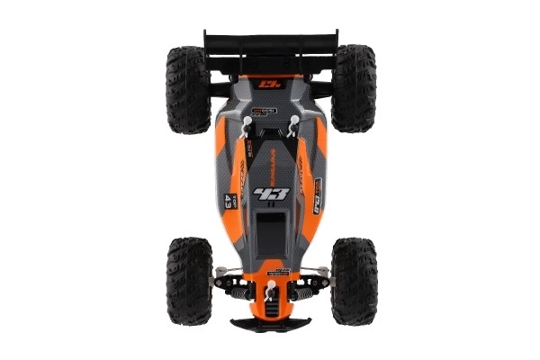 Auto RC Buggy hastighed 2,4GHz plast 25cm med batteri i kasse 31x14x18cm – Orange