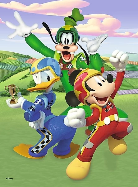 TREFL Puslespil Mickey Mouse Racere 20 brikker