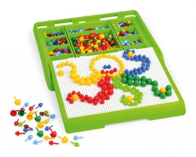Mosaik kuffert, 400 stk, farvet