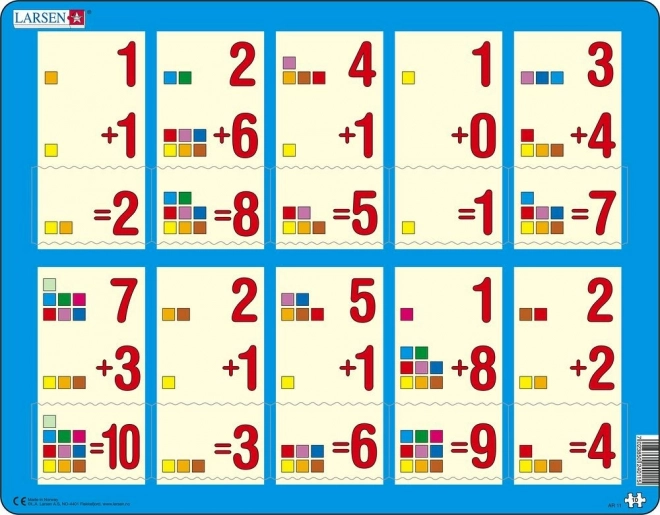 Larsen lærepuslespil addition til 10
