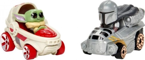 Eksklusive biler Grogu og Mandalorian