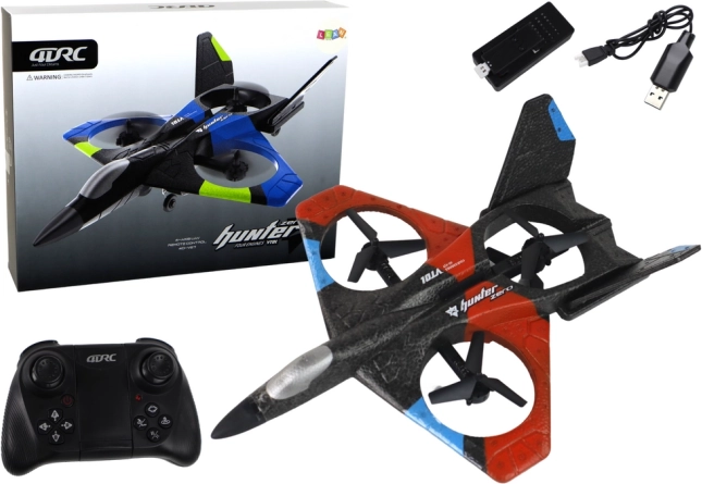 Quadcopter RC Fighter fjernstyret fly Rød