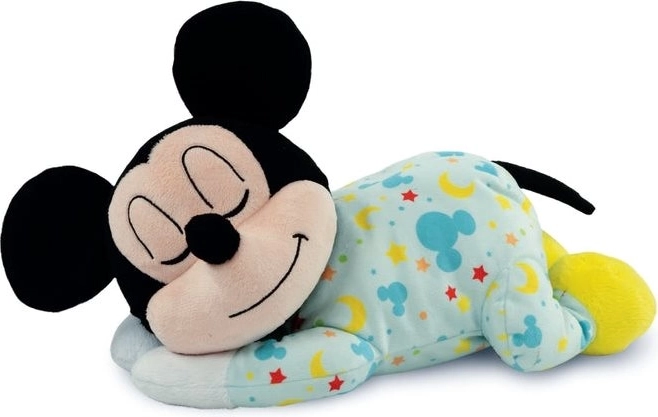 Afslappende plysbamse MICKEY MOUSE med natlys og melodier
