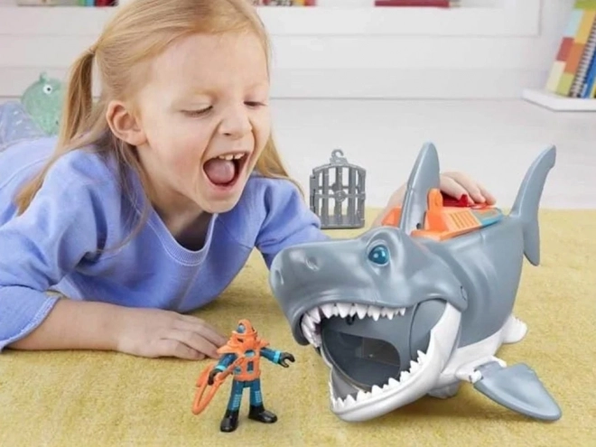 Mega Angribende Haj Imaginext med bevægelig kæbe