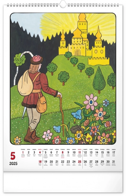 Vægkalender Josef Lada 2025, 33 × 46 cm
