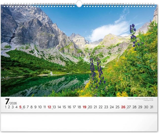 Vægkalender Magické Tatry 2026