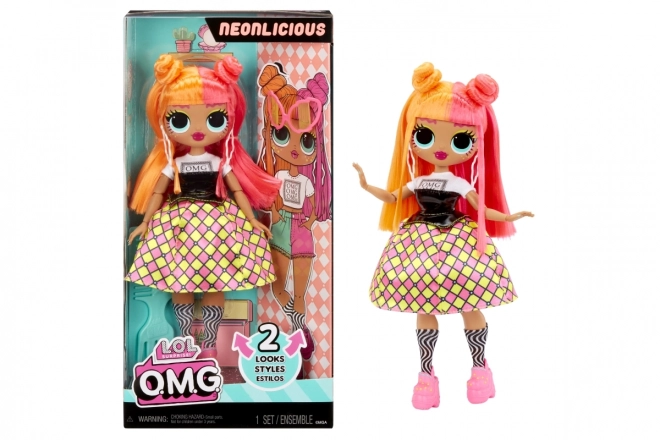 L.O.L. Surprise! OMG Storsøster, 2 outfits – Neonlicious
