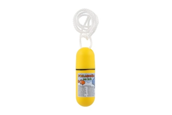 Sparegris til halsen med snor 11,5 cm plast ass. mix farver