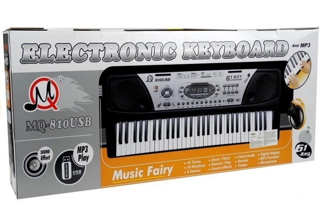 Elektroniske keyboard med mikrofon
