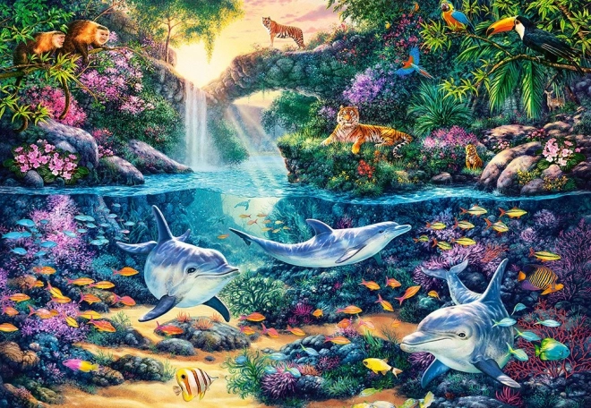 Puslespil 1500 brikker Jungle Paradise