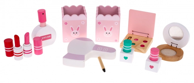 Træ toiletbord med skammel til piger Hjemmeskønhedssalon Makeup + tilbehør