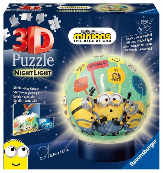 3D puslespil lysende bold Minions