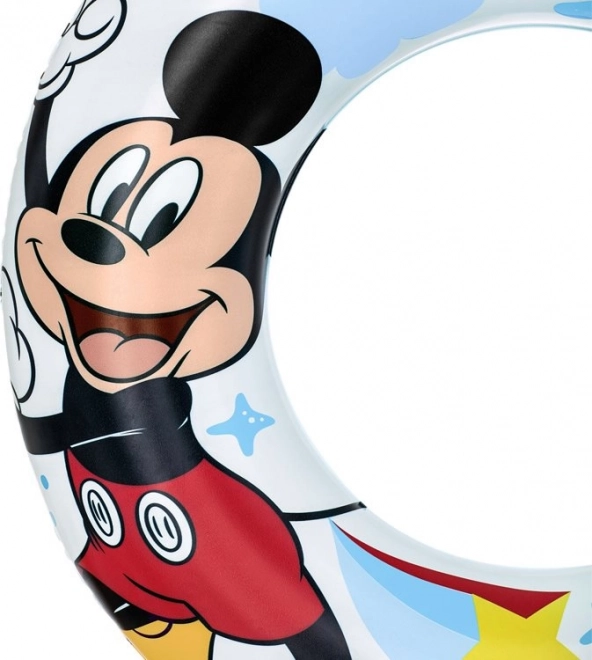 Oppustelig ring Disney med motiverne Mickey Mouse og Anders And 56 cm