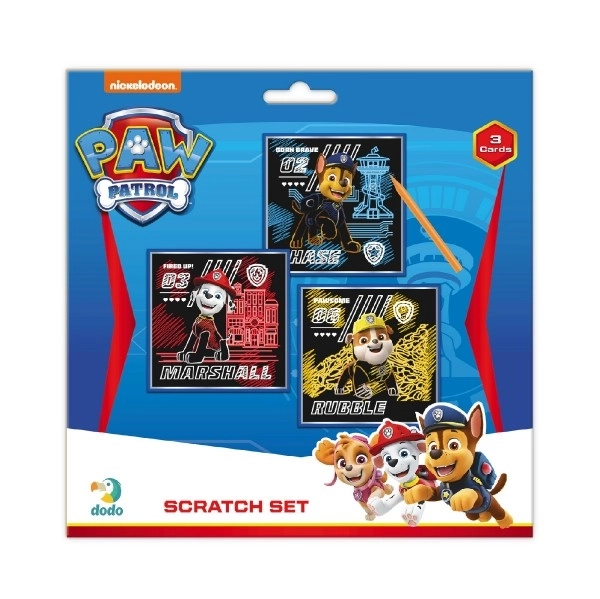 Skrabebillede Paw Patrol farverig