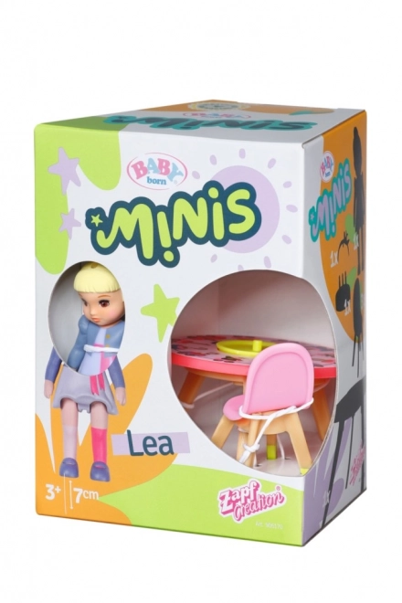 BABY born Minis Sæt med fødselsdagsbord, stole og dukke