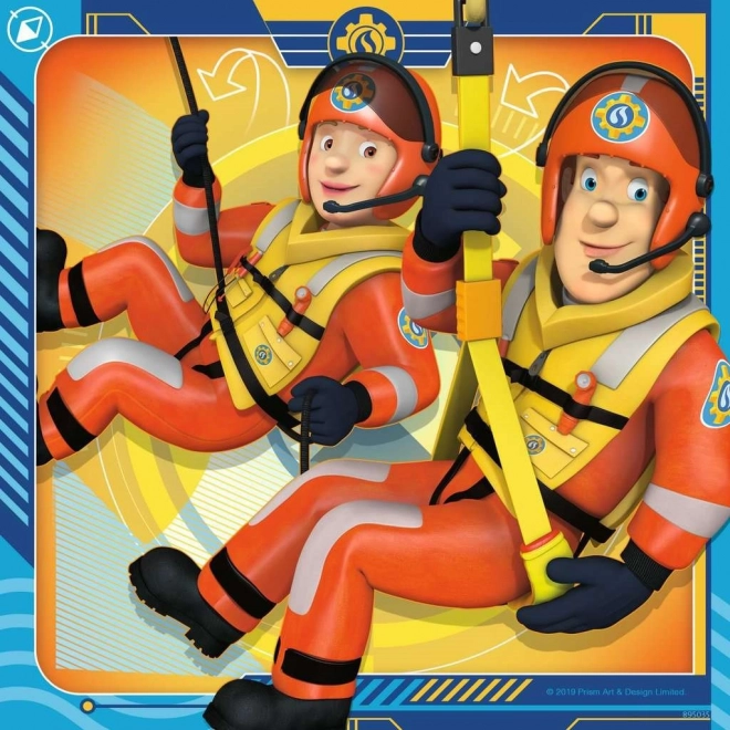 Ravensburger puslespil Brandmand Sam til redning 3x49 brikker