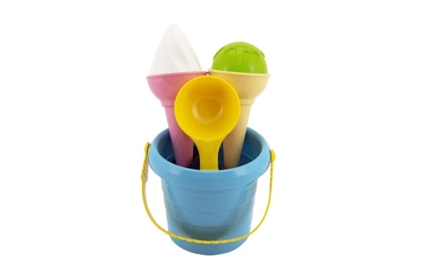 Sæt til sand plast spand + isforme i net 12x17x12cm 12m+