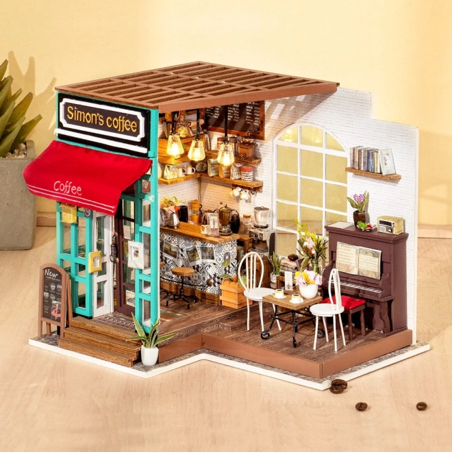 Simons Café - DIY Miniature café i dukkehus